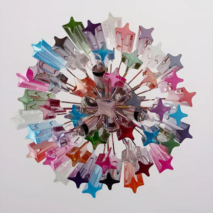 Quadriedri Murano Prisms Multicolored Chandelier