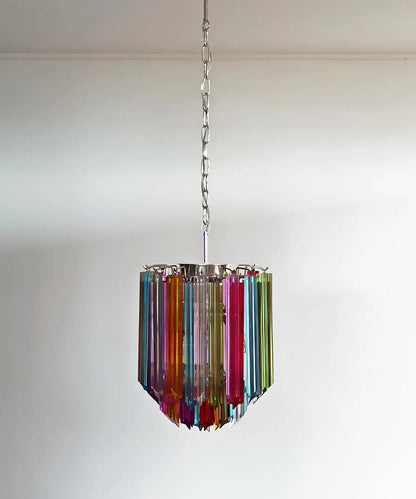 Quadriedri Murano Prisms Multicolored Chandelier
