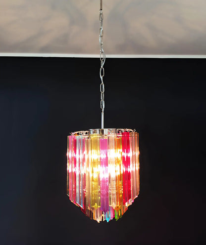 Quadriedri Murano Prisms Multicolored Chandelier