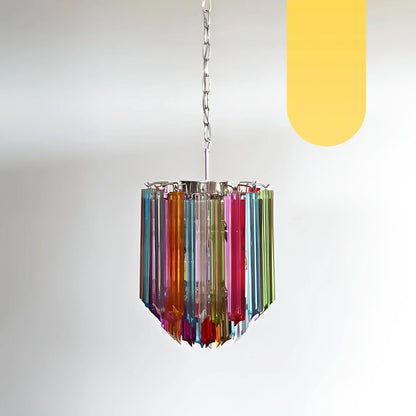 Quadriedri Murano Prisms Multicolored Chandelier