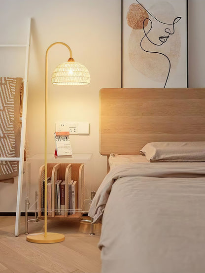 Rattan Arch Floor Lamp