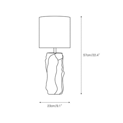Raw Marble Table Lamp