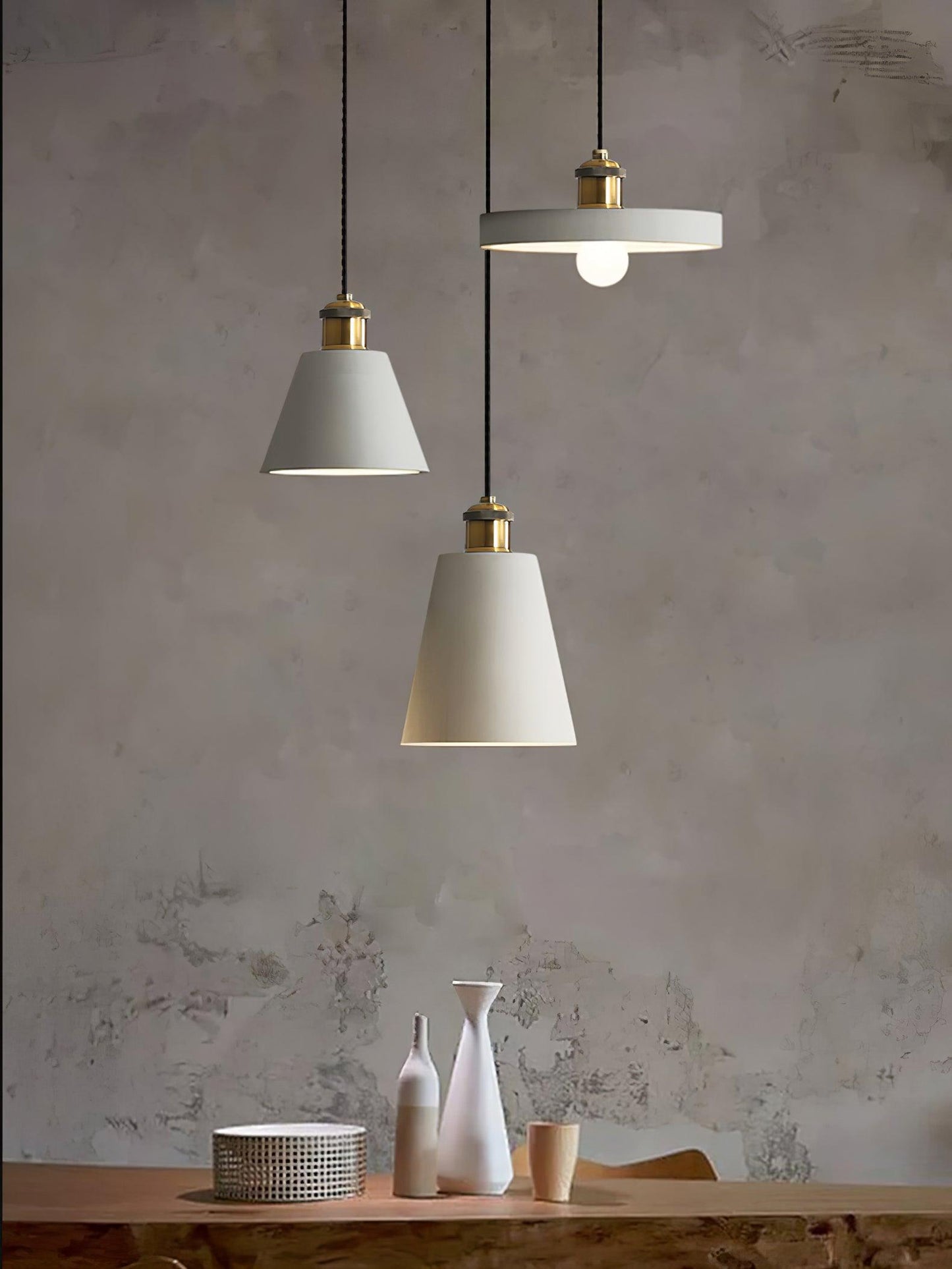 Resin Geometric Pendant Lamp