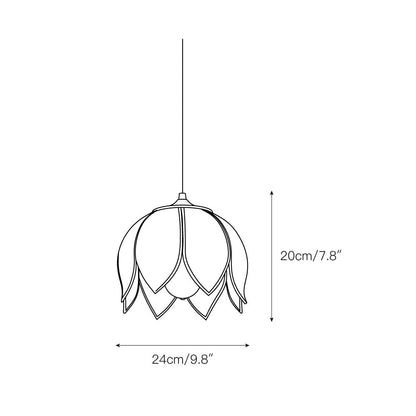 Retro Lotus Pendant Lamp