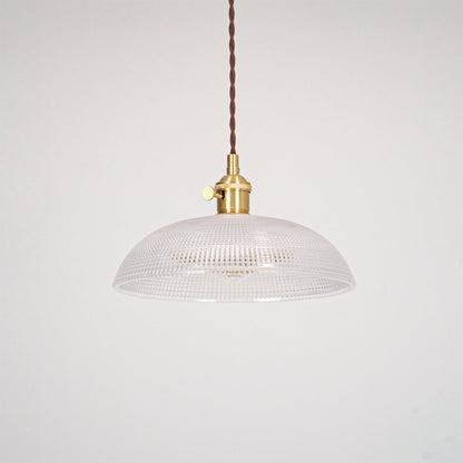 Ribbed Spiral Pendant Swag Light