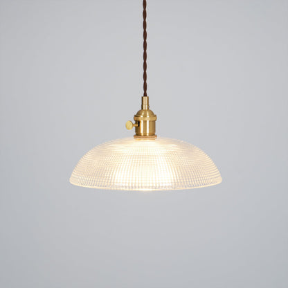Ribbed Spiral Pendant Swag Light