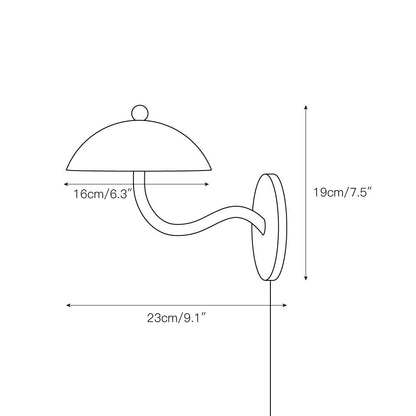 Ripple Plug-in Wall Lamp