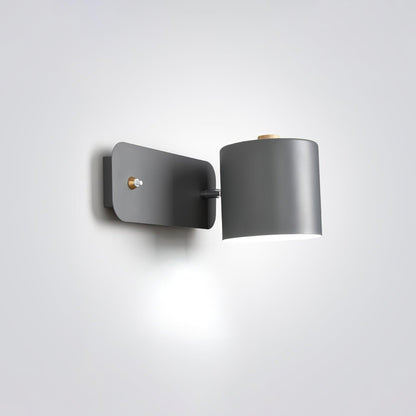 Rotatable Cylinder Plug-in Wall Lamp