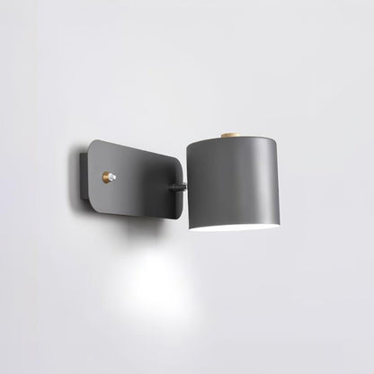 Rotatable Cylinder Plug-in Wall Lamp