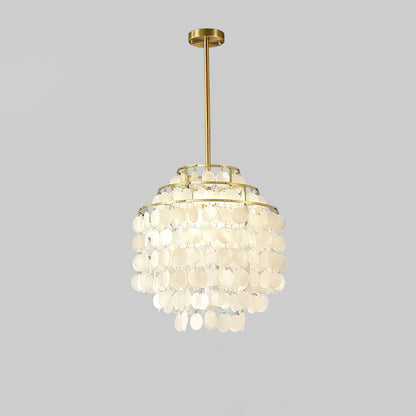 Round Shell Chandelier B
