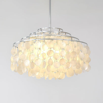 Round Shell Chandelier B