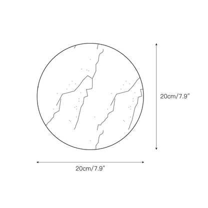 Round White Marble Sconce