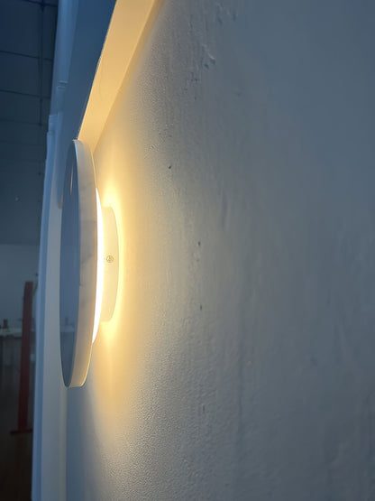 Round White Marble Sconce