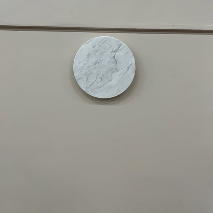 Round White Marble Sconce