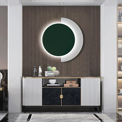 Rounded Abstract Art Sconce