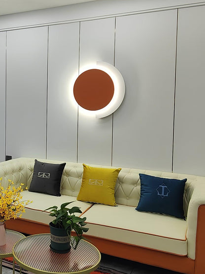 Rounded Abstract Art Sconce