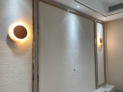 Rounded Abstract Art Sconce