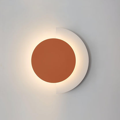 Rounded Abstract Art Sconce