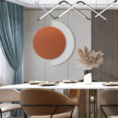 Rounded Abstract Art Sconce