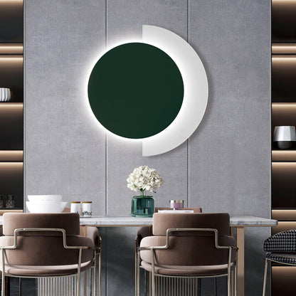 Rounded Abstract Art Sconce