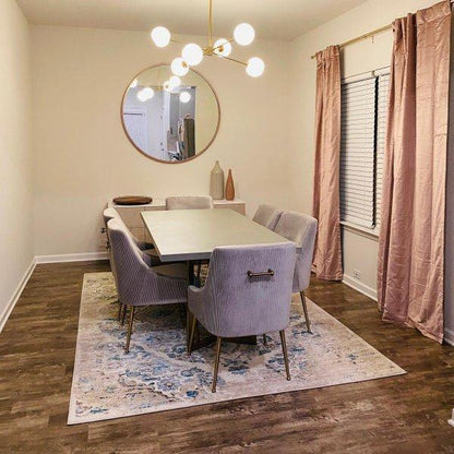 Staggered Glass 6 Light Chandelier