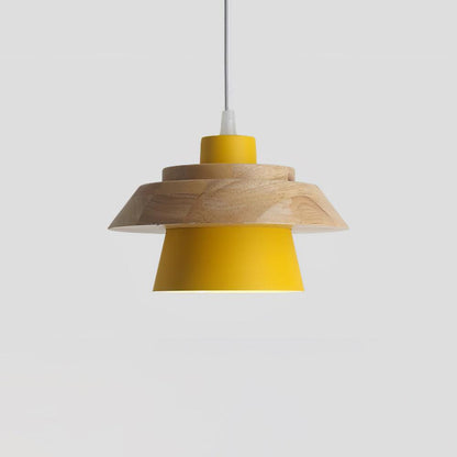 Stone Wood Pendant Lamp