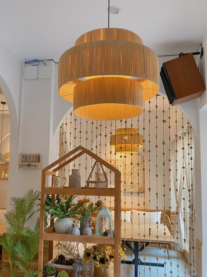 Straw Art Pendant Light