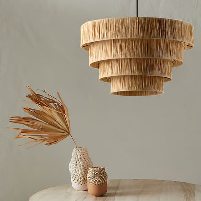 Straw Art Pendant Light