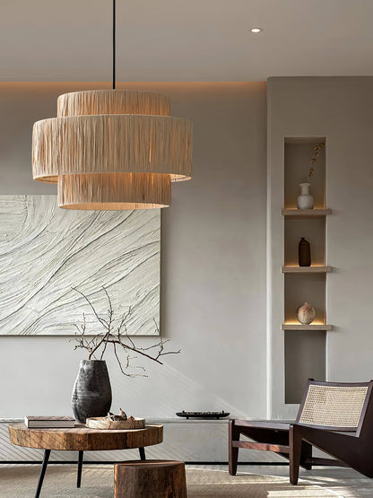 Straw Art Pendant Light