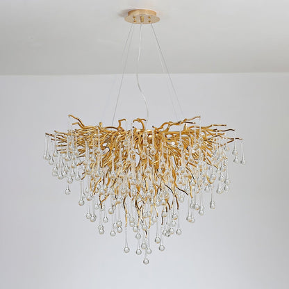 Teardrop Crystal Chandelier