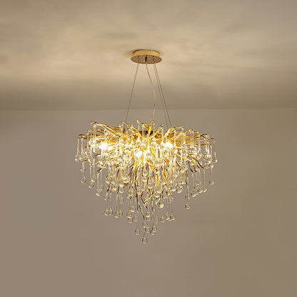 Teardrop Crystal Chandelier