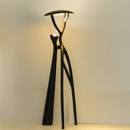 Gothic Tree Sculpture Floor Lamp