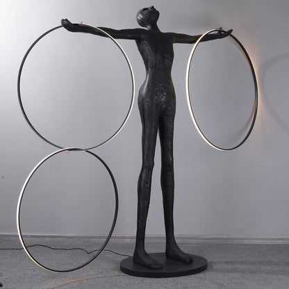 Trinity Life Sculpture Floor Lamp
