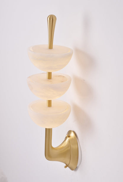 Triple Alabaster Wall Sconce