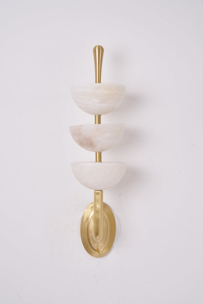 Triple Alabaster Wall Sconce