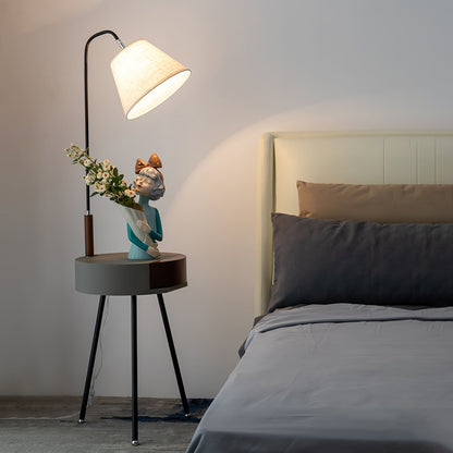 Tripod Fabric Floor Lamp