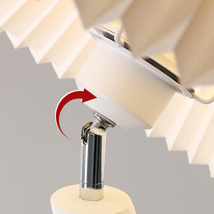 Twisted Pleated Floor Lamp