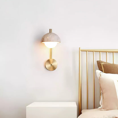 Vellum Travertine Wall Lamp
