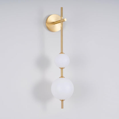 Vertical Globe Plug-in Wall Lamp