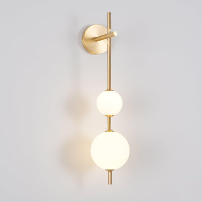Vertical Globe Plug-in Wall Lamp