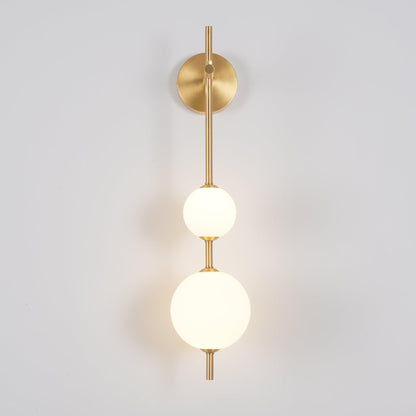 Vertical Globe Plug-in Wall Lamp