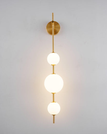 Vertical Globe Plug-in Wall Lamp