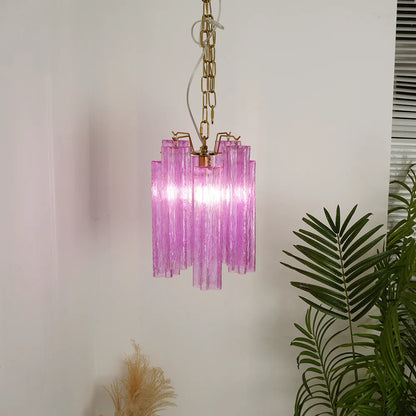 Vintage Amethyst Murano Glass Chandelier