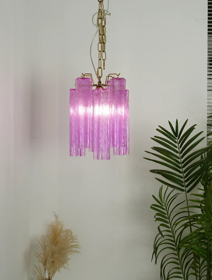 Vintage Amethyst Murano Glass Chandelier