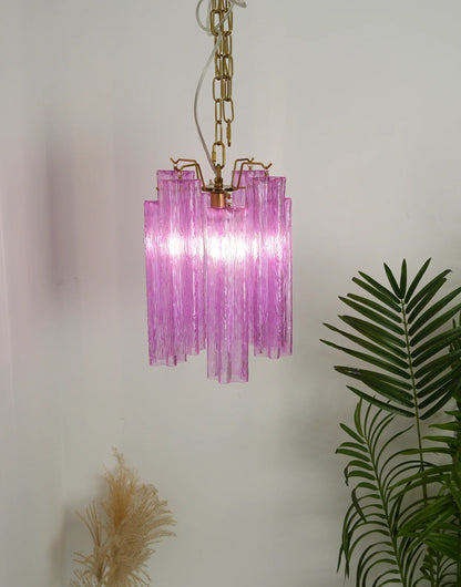 Vintage Amethyst Murano Glass Chandelier