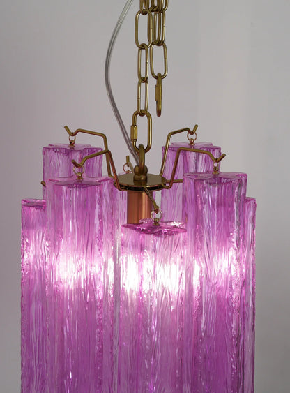 Vintage Amethyst Murano Glass Chandelier