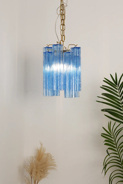 Vintage Blue Murano Glass Chandelier