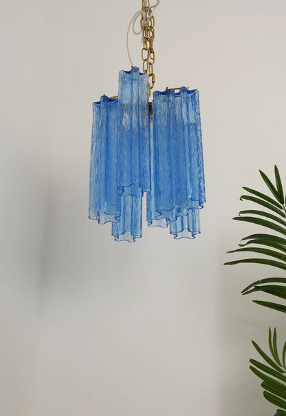 Vintage Blue Murano Glass Chandelier