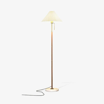 Vintage Pleated Floor Lamp