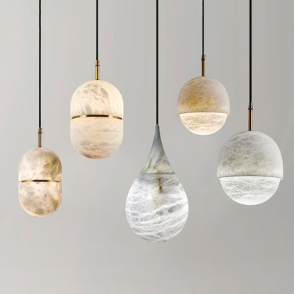Marble Raindrop Pendant Light